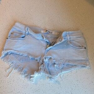 Brandy Melville Light Wash Jean Shorts size 42